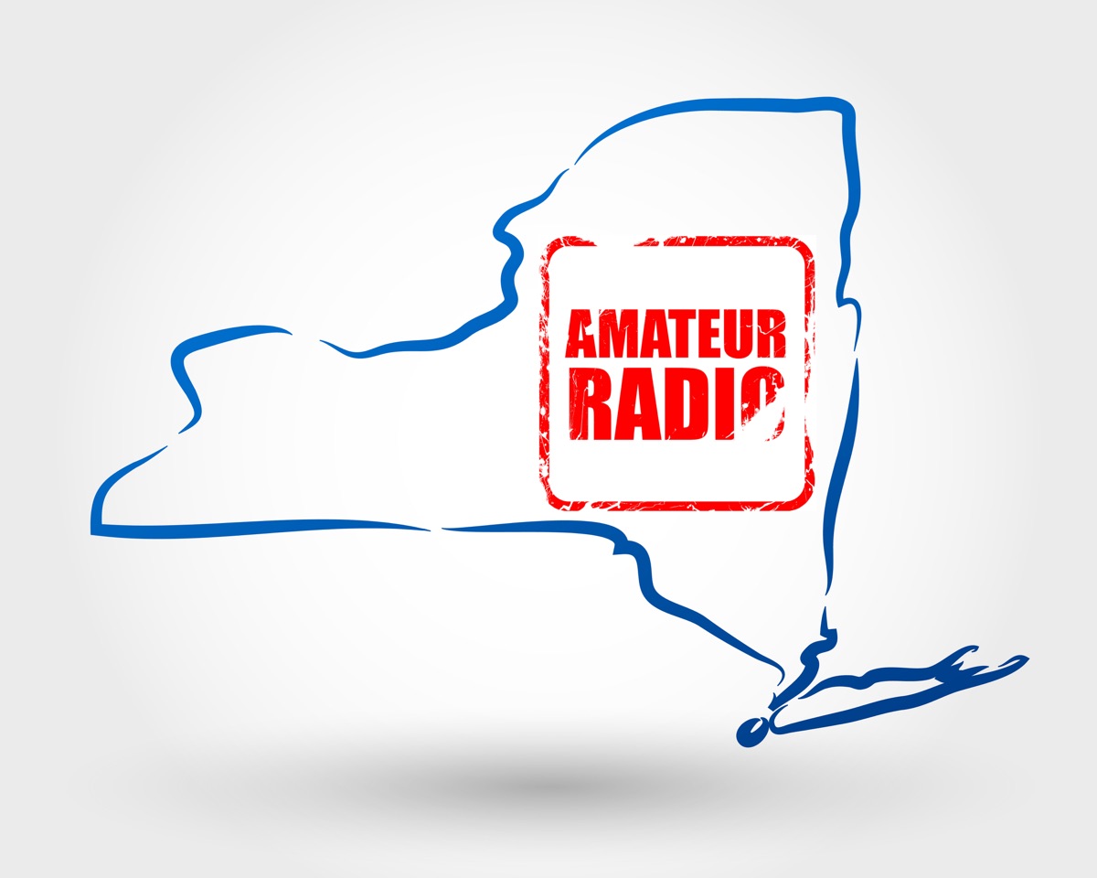 Stylized map of New York State